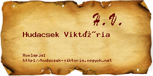 Hudacsek Viktória névjegykártya